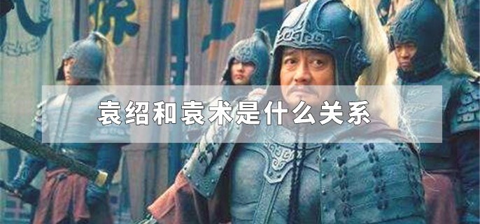 袁绍和袁术是什么关系