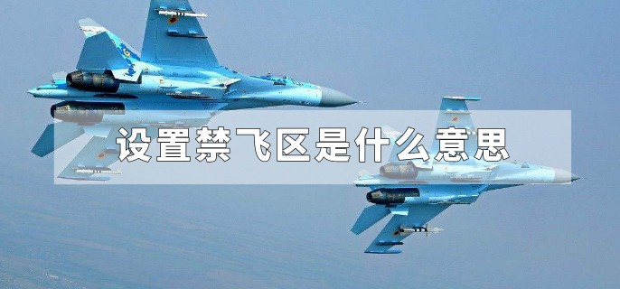 设置禁飞区是什么意思