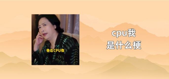 cpu我是什么梗