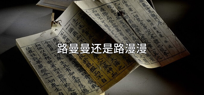 路曼曼还是路漫漫