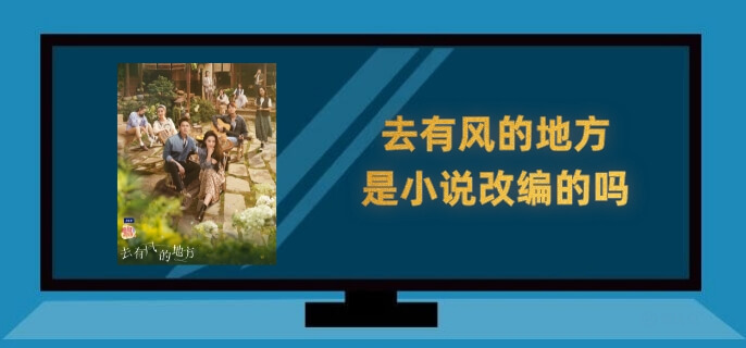 去有风的地方是小说改编的吗
