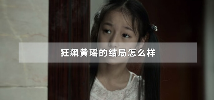 狂飙黄瑶的结局怎么样